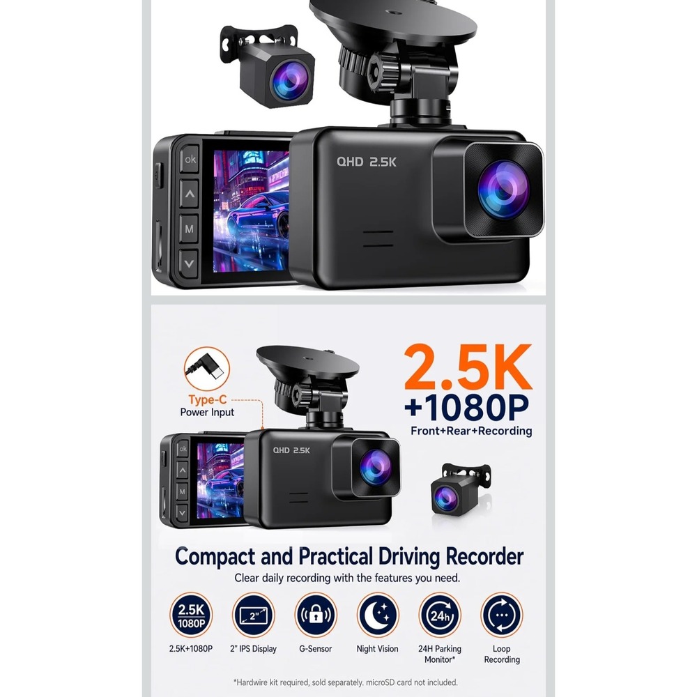 Front and Rear Dash Cam - Picture 9 of 10